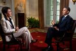 Udmeldingen. ABC News-journalist Robin Roberts interviewer præsident Barack Obama i Det Hvide Hus om hans syn på homovielser. 