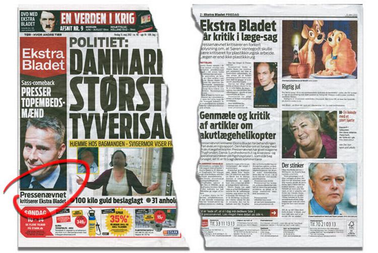 Fejlrettelser. Der er et politisk pres for tiden for at få medierne til at rette fejl, så det er tydeligt for læserne. Pressenævnet har pålagt Ekstra Bladet at komme med en rettelse på forsiden i kølvandet på en artikel om lægen Søren Ventegodt, og det sker i dagens avis. 