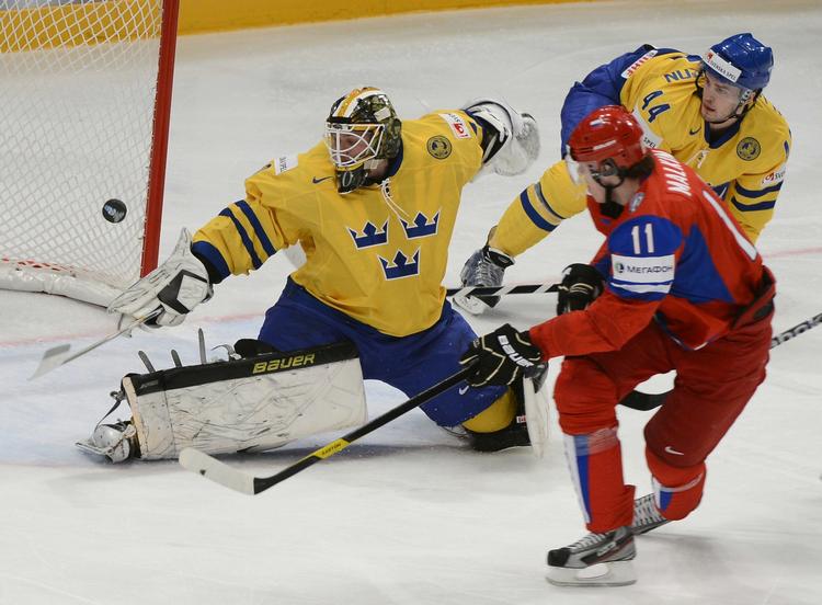 Sådan! Jevgeni Malkin var suveræn i kampen mod Sverige. Russeren scorede tre gange og lagde op til to mål. 