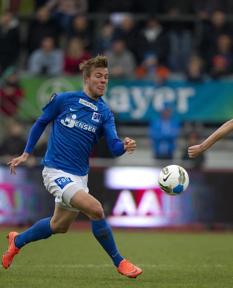 Matchvinder. Patrick Mortensen forlængede Lyngbys liv i Superligaen med mindst 29 timer. 