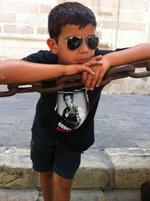 Fan. De mest cool fan af Bruce i Sevilla, den 9-årige Juan fra Gran Canaria: »Min yndlingsplade med ham er ’Magic’«, siger den unge rocker. 