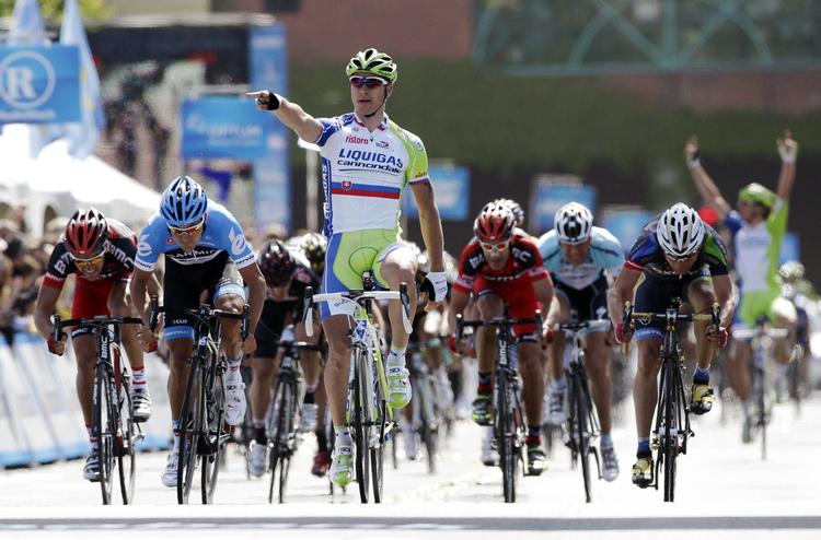Suveræn. Det var fjerde gang i denne sæson, Peter Sagan kom først over målstregen. 