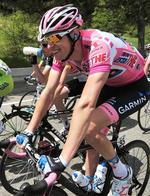 Udfordret. Ryder Hesjedal kom nogenlunde helskindet gennem etapen. 