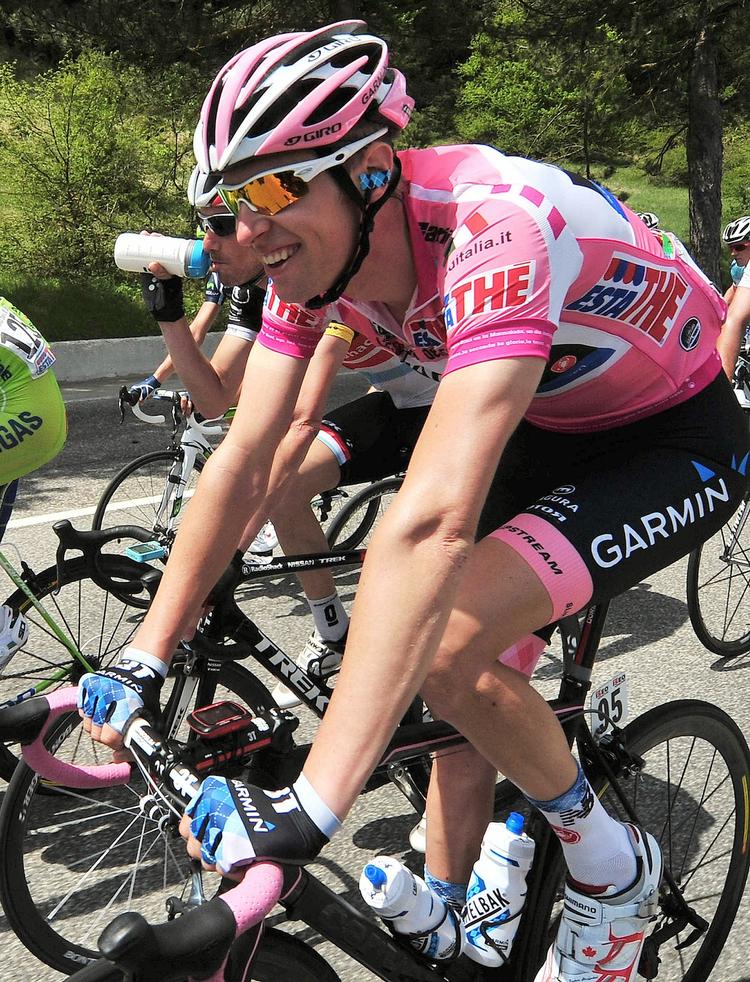 Udfordret. Ryder Hesjedal kom nogenlunde helskindet gennem etapen. 