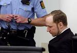Retssag. Breivik måtte forlade retslokalet, da Frida Holm Skoglund i dag skulle afgive forklaring. 
