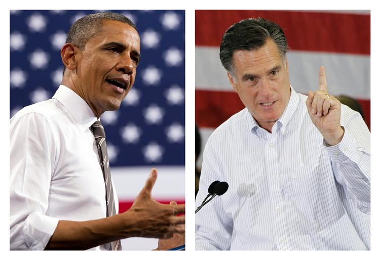 Kandidater. Disse to mænd skal afgøre præsidentvalget i USA til november, Barack Obama til venstre og Mitt Romney til højre. 