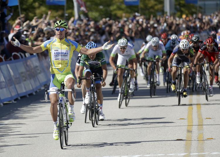 URØRLIG. For anden dag i træk var Peter Sagan først over stregen i Californien. 