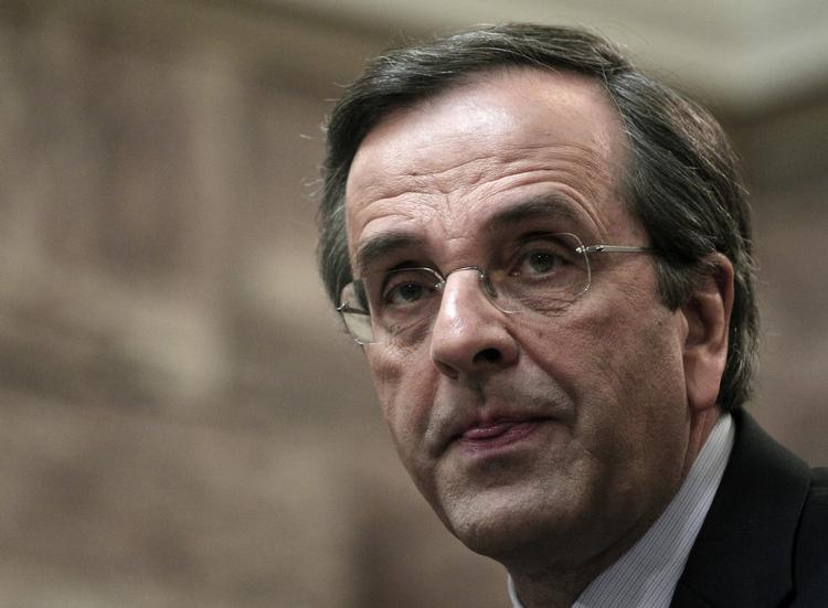 Comeback. Partileder Antonis Samaras fra Nyt Demokrati kan glæde sig over, at grækerne tilsyneladende er ved at vende tilbage til det konservative parti, der kæmper for at holde Grækenland i euroen. 