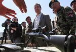 NATO Secretary-General Anders Fogh Rasmussen in Afghanistan in April. Archive. 
