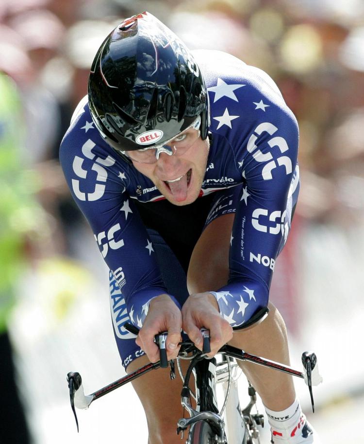 etter. David Zabriskie kørte i tre sæsoner for Bjarne Riis. Nu kører han for Garmin, og i går erobrede han førertrøjen i Tour of California. 