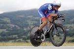 FØRENDE. En voldsom stigning sidst på dagens etape udgør truslen mod David Zabriskie i Tour of California. 