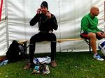 varmerekord. Løberne opfordres til at tage det lette løbetøj på i ag på årets hidtil varmeste dag. Jonas Wellinge, Sverige, er klar til sit 3. cph marathon. 