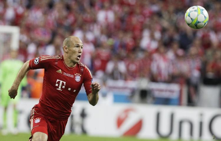 dyrt. Arjen Robben var en af Bayerns største syndere med flere vildskud og et brændt straffespark. 