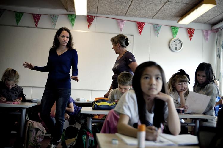 Boom. Udgifterne til privatskoler stiger markant. Her er det privatskolen Sankt Pauls Skole i Taastrup. (arkiv) 