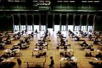 Eksamenssved. Skriftlig eksamen på Rysensteen Gymnasium i København. 