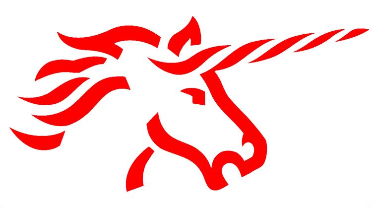 Logo. Unibanks enhjørning stanger sig lige ind i bevidstheden og genkendes stadig i et enkelt blik, selv om det er mere end et årti siden, logoet er blevet brugt. Illustrationer: Ole Søndergaard