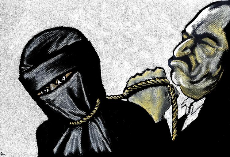 Tegning: Anne-Marie Steen Petersen. 