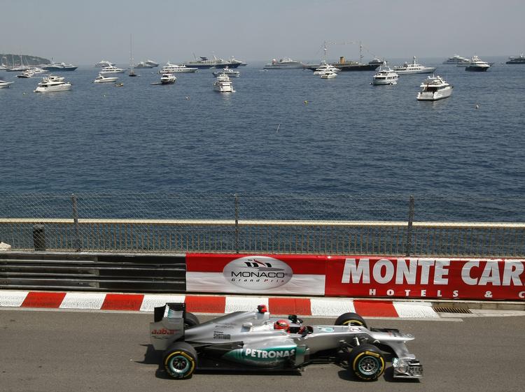 HURTIGST. Formel 1-grand prixet i Monaco er Michael Schumachers foretrukn,e og tyskeren var da også hurtigst i kvalifikationen. 