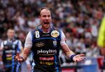 Nederlag. »Der er jo mange tvivlssituationer undervejs, og derfor er det i orden at lave 4-5 fejlkendelser«, sagde Lars Jørgensen efter kampen. 