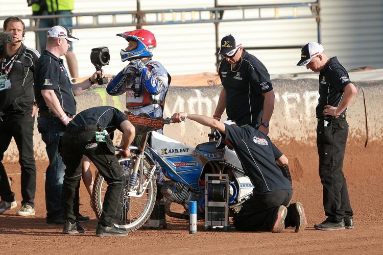disket. Nicki Pedersen klar til start under gårsdagens grandprix i Göteborg. 