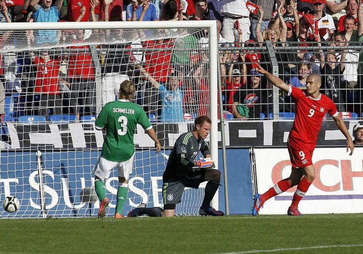 GENNEMHULLET. Debuten mod Schweiz i lørdags blev mindeværdig på den uheldige måde for den tyske målmand, Marc-Andre ter Stegen. 