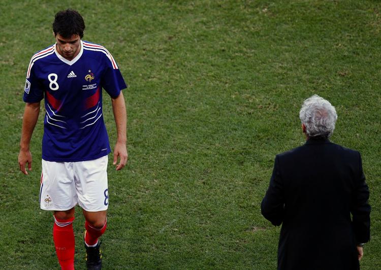 Sofa-em. Yoann Gourcuff debuterede i slutrundesammenhæng ved VM i 2010, hvor han blev udvist af kampen mod Sydafrika. 