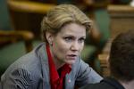 regeringsleder. Statsminister Helle Thorning-Schmidt (S) under afslutningsdebatten i Folketinget. 