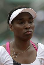 Farvel. Venus Williams tabte anden runde i dette års French Open. 