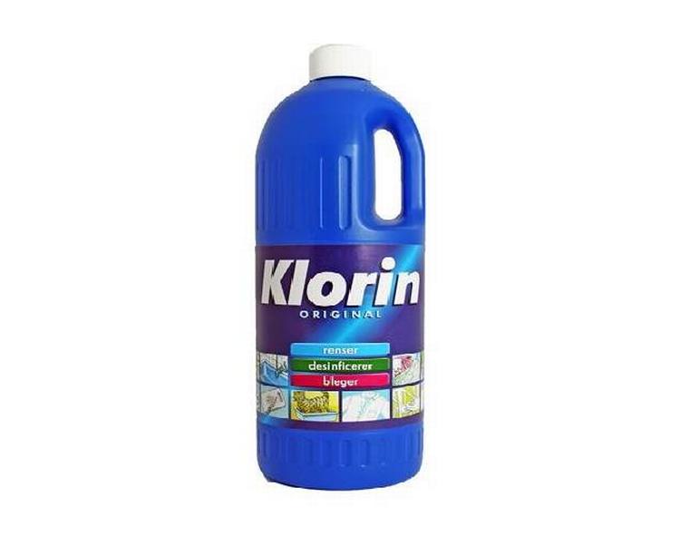 giftigt. Klorin indeholder natriumhypoklorit. Stoffet er meget giftigt for organismer, der lever i vand. 