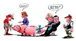 Afstemning. Et nej vil lade Irland i stikken, advarer den irske regering. Resten af Europa holder vejret, mens stemmerne bliver talt. Tegning: Roald Als 