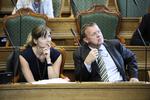 Økonomi-snak. Politisk ordfører Ellen Trane Nørby og partiformand Lars Løkke Rasmussen skal tilbage til regnebrættet. 