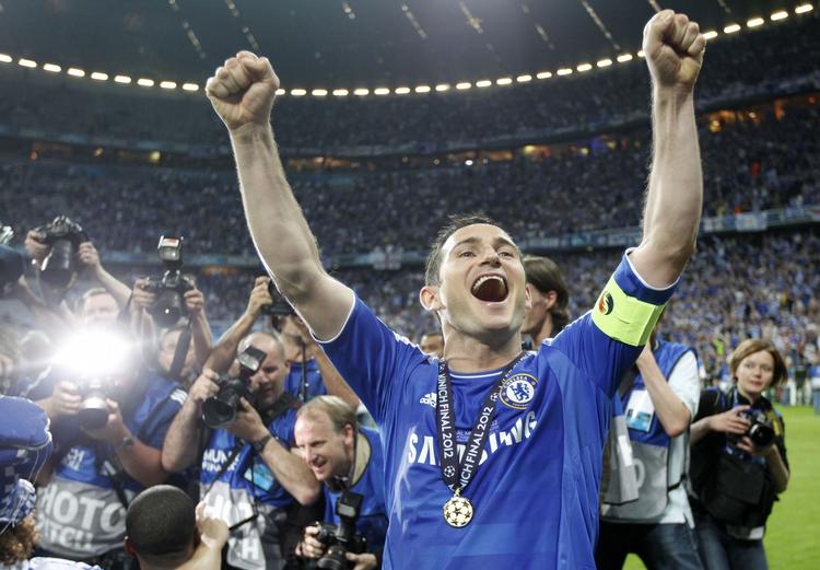 triumf. Frank Lampard var anfører, da Chelsea vandt Champions League-finalen i München. 