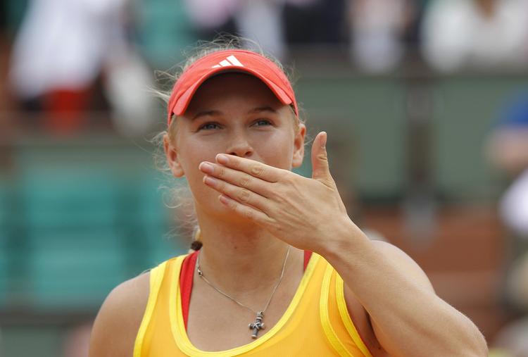 KLasse. Caroline Wozniacki skal i kamp igen lørdag mod enten en ester eller rumæner. 
