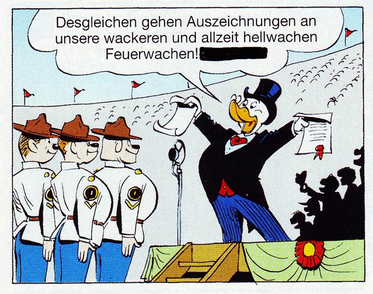 Tegneserier. Et helt oplag af Anders And kaldes nu tilbage i Tyskland efter uheldigt ordvalg. Illustration: Walt Disney Corp./Ehapa 