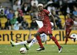 skifter. Benjamin Kibebe i aktion for FC Nordsjælland. 
