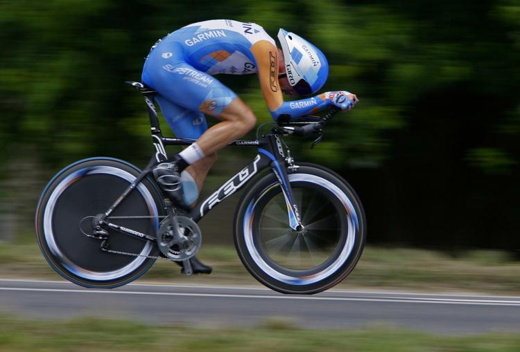 Tempospecialisten David Millar vandt enkeltstarten i Vuelta a Espana. Arkivfoto. 
