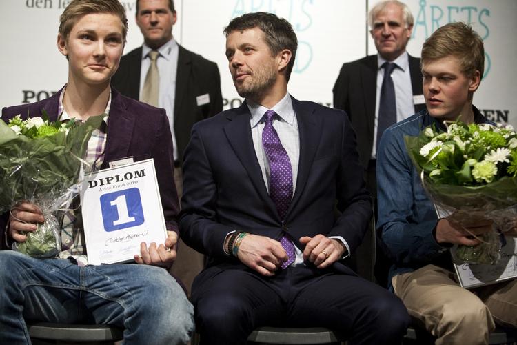 Attentat. Kronprins Frederik var med til festen i JP/Politikens Hus, som i 2010 var udset som terrormål. 