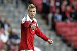 support. Nicklas Bendtner er glad for den støtte, som danske fans vil give i Ukraine. 