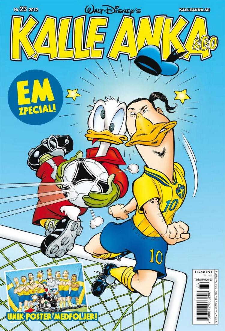 Zlatan. Superstjernen agerer i Kalla Anka nr. 23 under navnet Zlankan Ibraformovich. 
