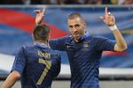 4-0. Karim Benzema scorede to gange for Frankrig i sidste EM-test. 