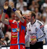Slutspil. AGK slog Berlin i kampen om bronzen i Champions League. Næste år vil de helt til tops, bebudede Lars Jørgensen (t.v.) efter Final4-stævnet i Köln for små to uger siden. 