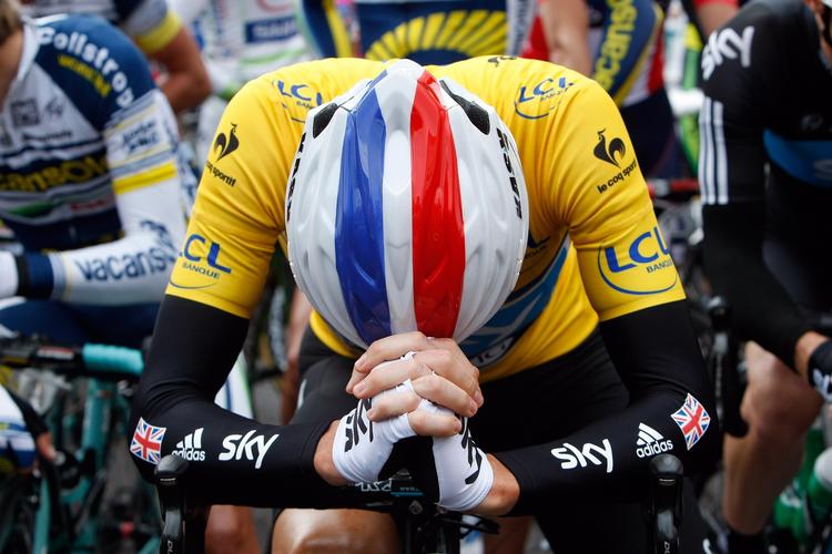 Favorit. Bradley Wiggins har ingen grund til at kigge ned i jorden. Briten er blandt feltets absolut bedste disciplinen 'contre-la-montre' - kampen mod uret. 