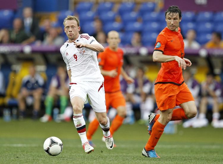 Michael Krohn-Dehli sørgede for den danske sejr i det 25. minut, da han sparkede mellem benene på det hollandske målmand. 