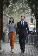 Glemt. David Cameron kørte hjem i en bil sammen med sine livvagter og regnede med, at hans 8-årige datter var i den anden bil med Samantha og de andre børn. 