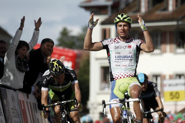 Sejrsmaskine. Gevinsten på 3. etape var den niende for Sagan i denne sæson. 