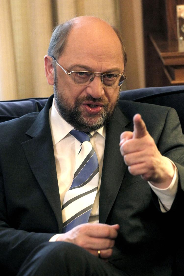 European Parliament President Martin Shulz: "It was absolutely unnecessary to provoke Parliament in this way". Archive. 