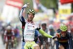 suveræn. Peter Sagan sætter konkurrenterne på plads ved afslutningen af gårsdagens etape i Schweiz. 
