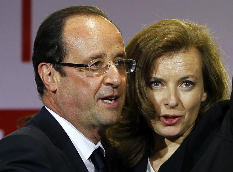 Par. Præsident Francois Hollande og kæresten Valerie Trierweiler. 