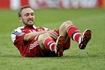 SKADET. Fiberskaden, der tvang Dennis Rommedahl ud i anden halvleg, koster også deltagelse i den næste EM-kamp. 