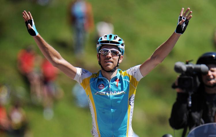 TRIUMFATOR. Det var til stor overraskelse, at svenske Fredrik Kessiakoff vandt dagens enkeltstart i Tour de Suisse. 